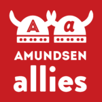 Amundsen Allies logo with red background